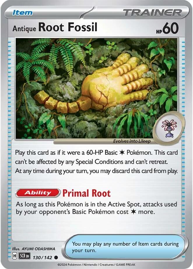 Antique Root Fossil (130/142) [Scarlet & Violet: Stellar Crown] | Chromatic Games