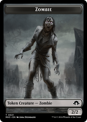 Zombie // Energy Reserve Double-Sided Token [Modern Horizons 3 Tokens] | Chromatic Games