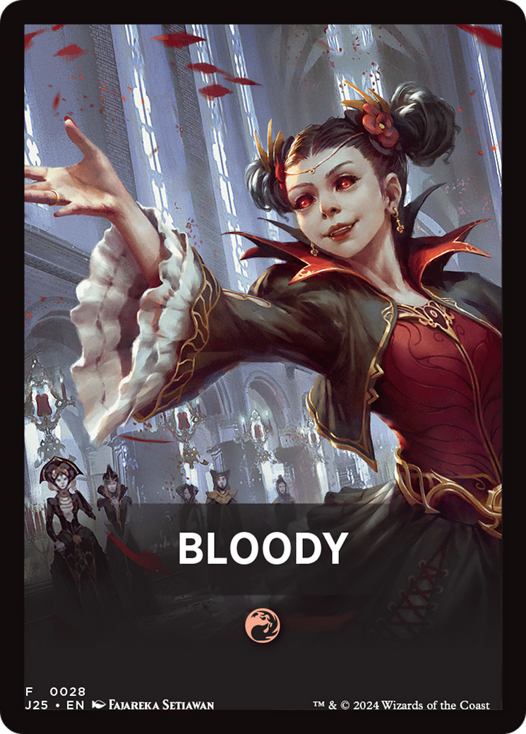 Bloody Theme Card [Foundations Jumpstart Front Cards] | Chromatic Games