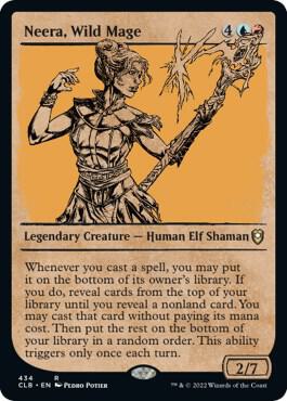 Neera Wild Mage Showcase 434 (Commander Legends: Battle for Baldur's Gate)  | Chromatic Games