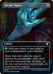 Arcane Signet (Borderless Alternate Art) [Commander Masters] | Chromatic Games