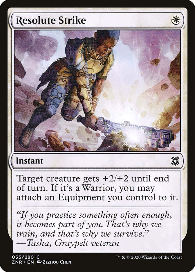 Resolute Strike 35/280 (Zendikar Rising)  - Foil | Chromatic Games