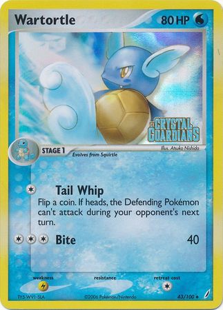 Wartortle (43/100) (Stamped) [EX: Crystal Guardians] | Chromatic Games