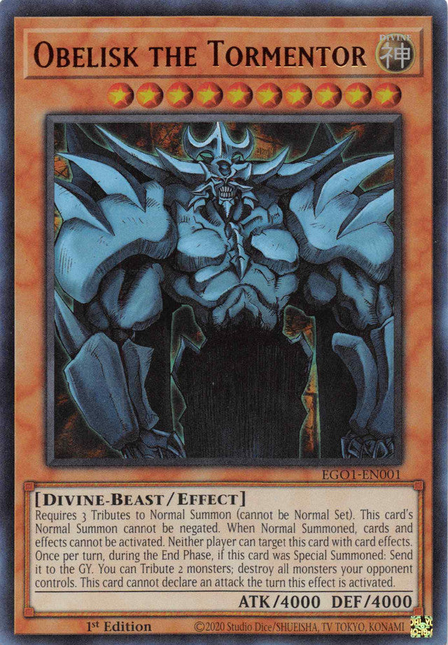 Obelisk the Tormentor [EGO1-EN001] Ultra Rare | Chromatic Games