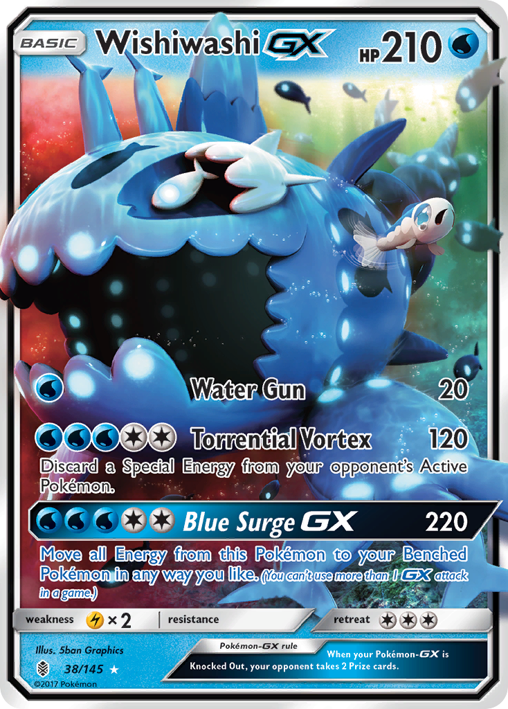 Wishiwashi GX (38/145) [Sun & Moon: Guardians Rising] | Chromatic Games