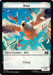 Treasure (027) // Bird (021) Double-Sided Token (Surge Foil) [Marvel Super Heroes Commander Tokens] | Chromatic Games