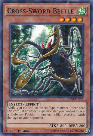 Cross-Sword Beetle [BP03-EN053] Shatterfoil Rare | Chromatic Games