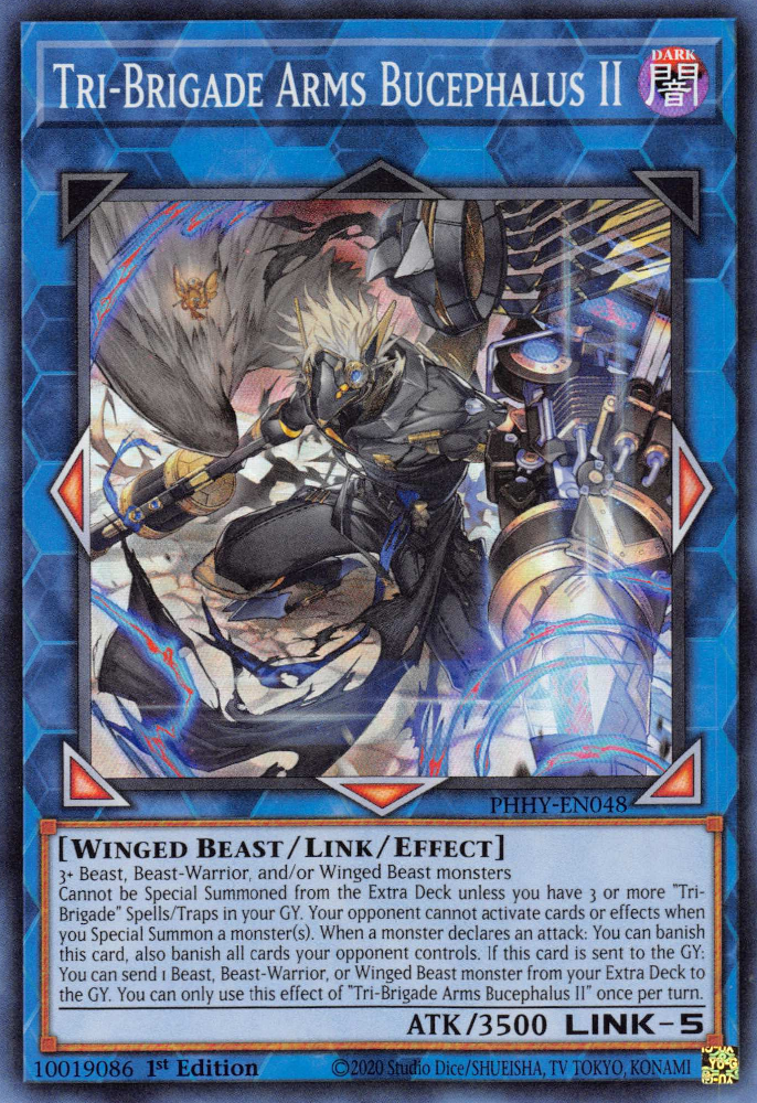 Tri-Brigade Arms Bucephalus II [PHHY-EN048] Super Rare | Chromatic Games
