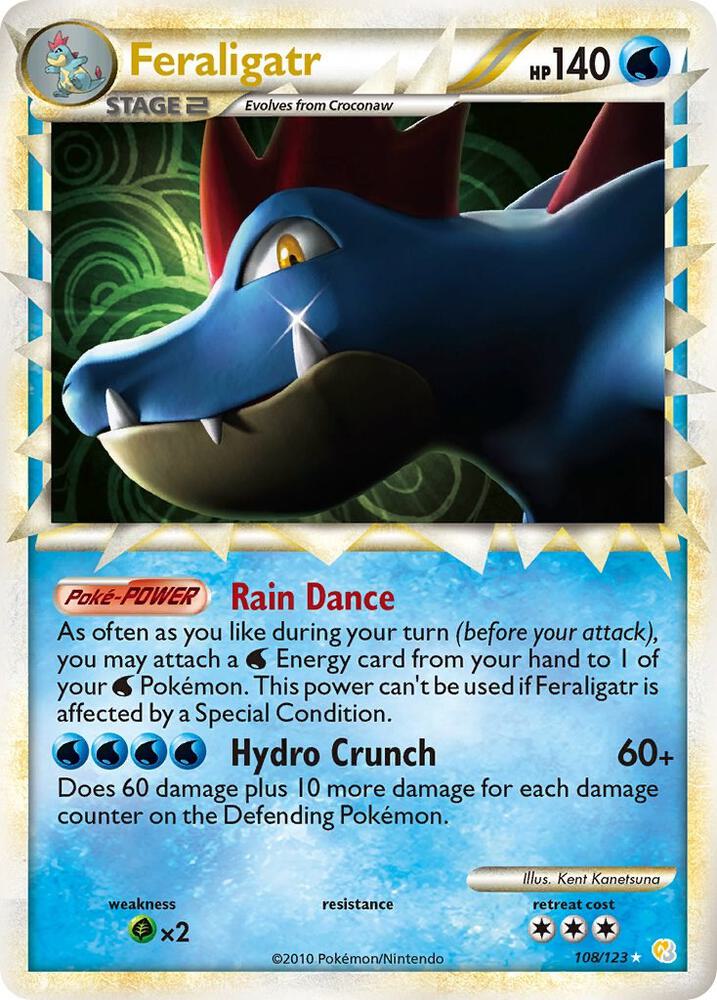 Feraligatr Prime 108/123 (HeartGold SoulSilver)  - Holofoil | Chromatic Games