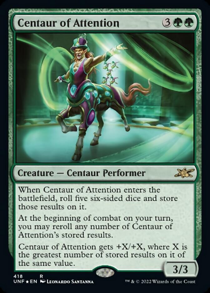Centaur of Attention (Galaxy Foil) [Unfinity] | Chromatic Games