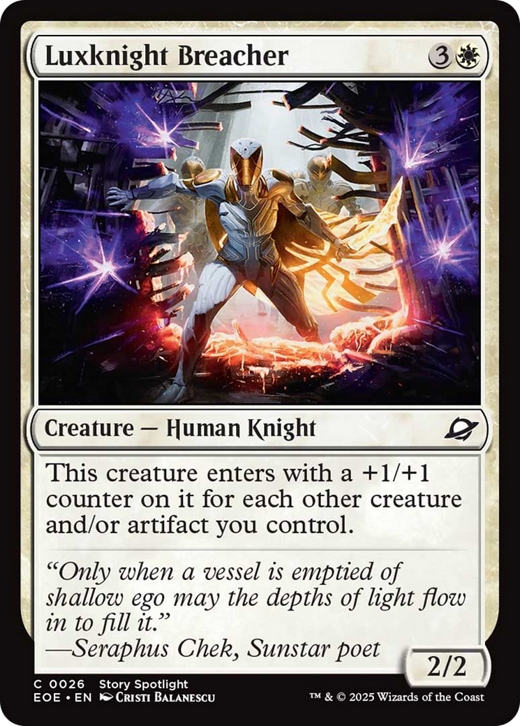 Luxknight Breacher [Edge of Eternities] | Chromatic Games