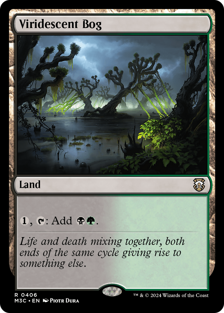 Viridescent Bog (Ripple Foil) [Modern Horizons 3 Commander] | Chromatic Games