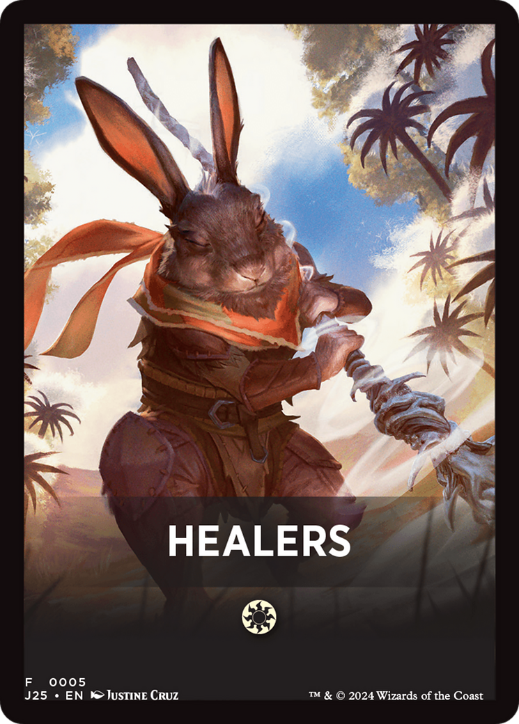 Healers Theme Card [Foundations Jumpstart Front Cards] | Chromatic Games