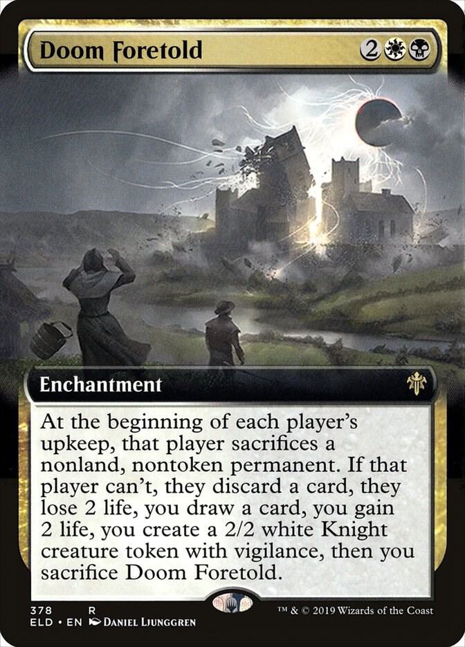 Doom Foretold 378 (Throne of Eldraine)  - Extended Art | Chromatic Games