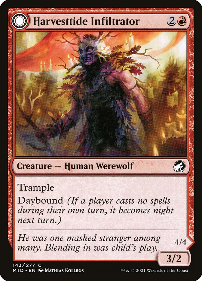 Harvesttide Infiltrator // Harvesttide Assailant 143/277 (Innistrad: Midnight Hunt)  - Foil | Chromatic Games