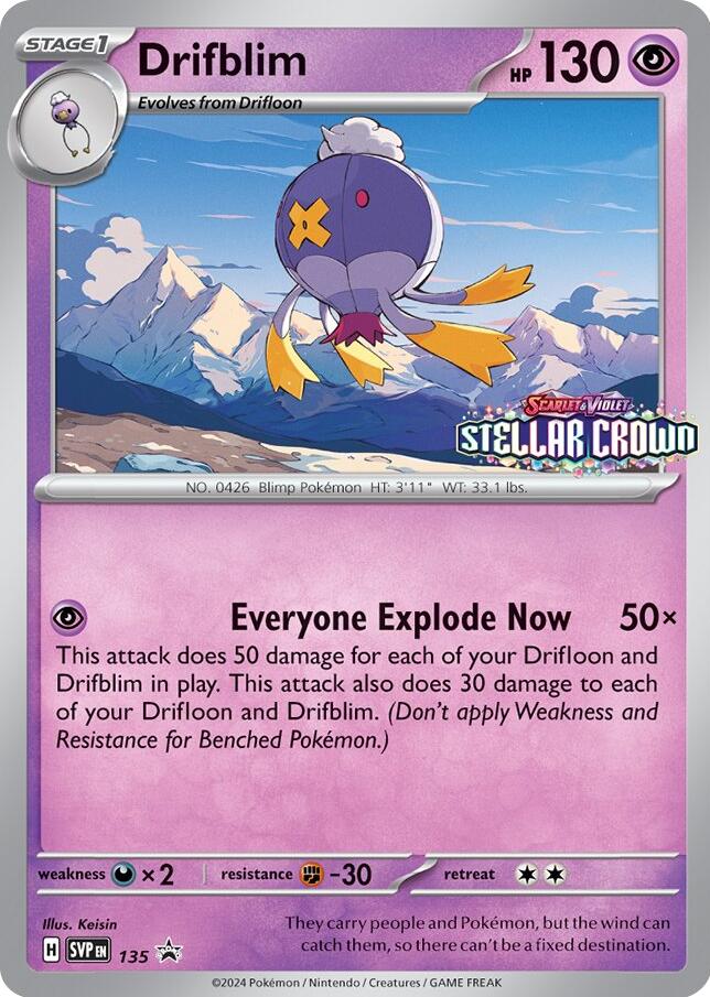 Drifblim (SVP135) [Scarlet & Violet: Black Star Promos] | Chromatic Games