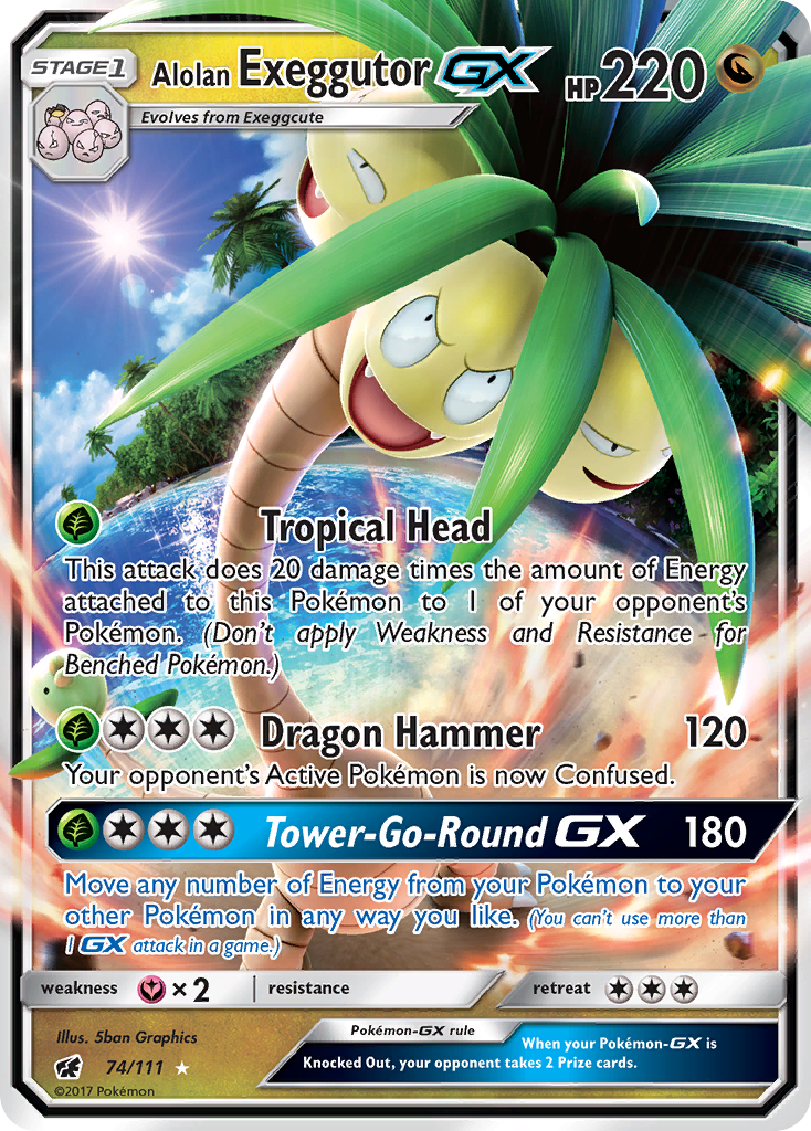 Alolan Exeggutor GX (74/111) [Sun & Moon: Crimson Invasion] | Chromatic Games