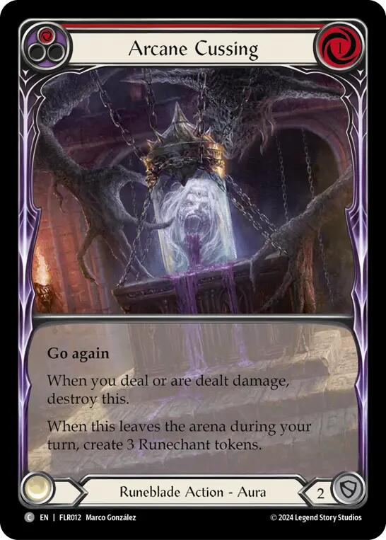 Arcane Cussing (Red) [FLR012] (Rosetta Florian Blitz Deck) | Chromatic Games