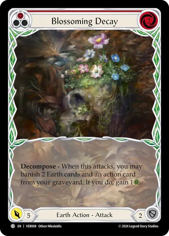 Blossoming Decay (Red) [VER008] (Rosetta Verdance Blitz Deck) | Chromatic Games