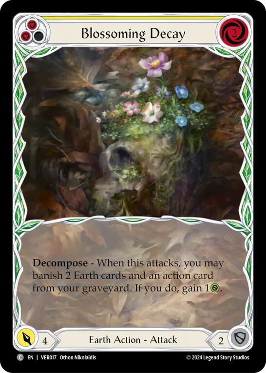 Blossoming Decay (Yellow) [VER017] (Rosetta Verdance Blitz Deck) | Chromatic Games