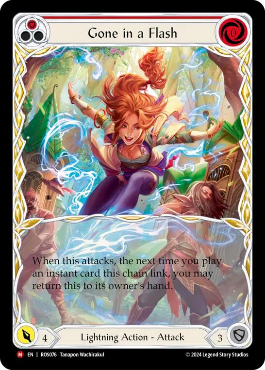 Gone in a Flash (Extended Art) [ROS076] (Rosetta)  Rainbow Foil | Chromatic Games