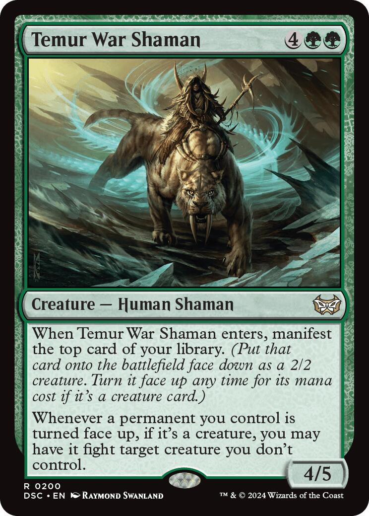 Temur War Shaman [Duskmourn: House of Horror Commander] | Chromatic Games