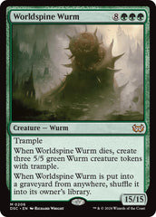 Worldspine Wurm [Duskmourn: House of Horror Commander] | Chromatic Games