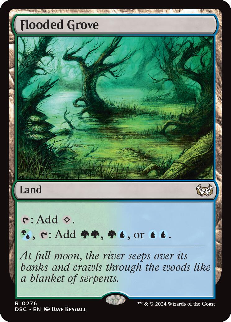 Flooded Grove [Duskmourn: House of Horror Commander] | Chromatic Games