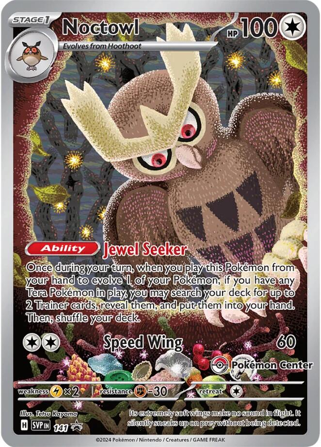 Noctowl (141) (Pokemon Center Exclusive) [Scarlet & Violet: Black Star Promos] | Chromatic Games