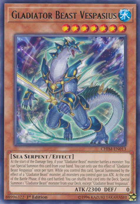 Gladiator Beast Vespasius [CHIM-EN013] Rare | Chromatic Games