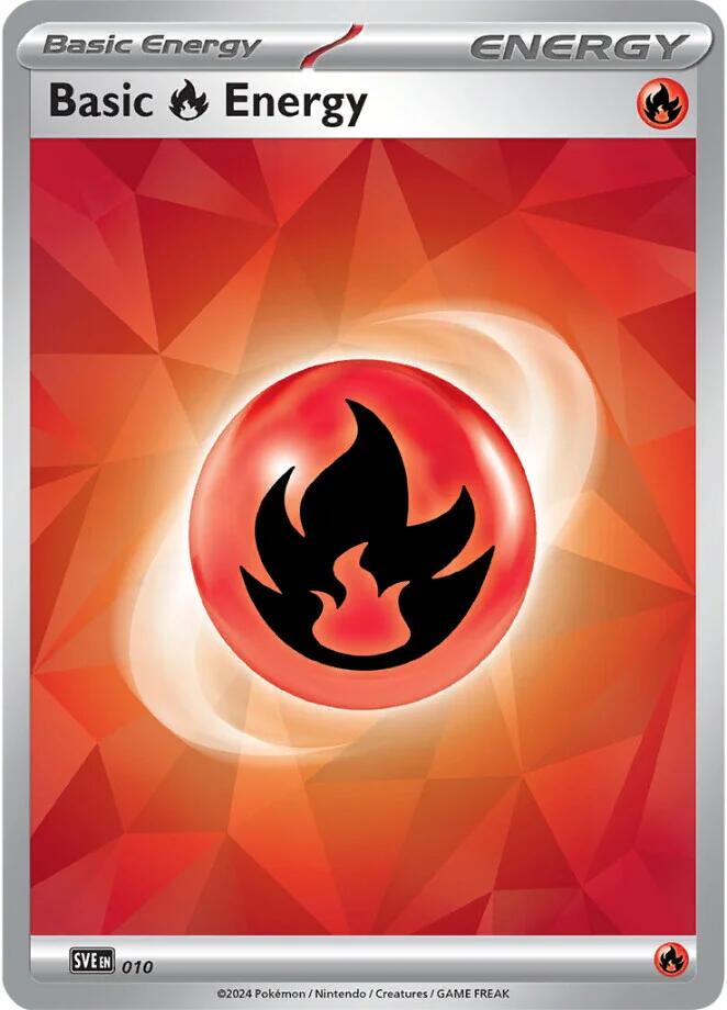 Basic Fire Energy (010)(Holo) [Scarlet & Violet: Stellar Crown] | Chromatic Games