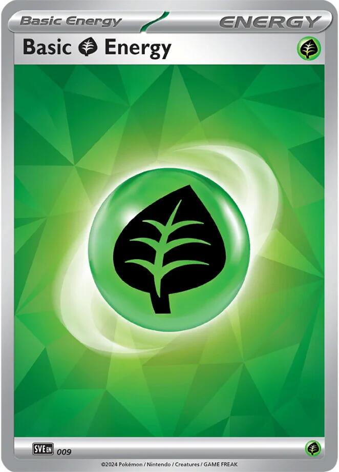 Basic Grass Energy (009)(Holo) [Scarlet & Violet: Stellar Crown] | Chromatic Games