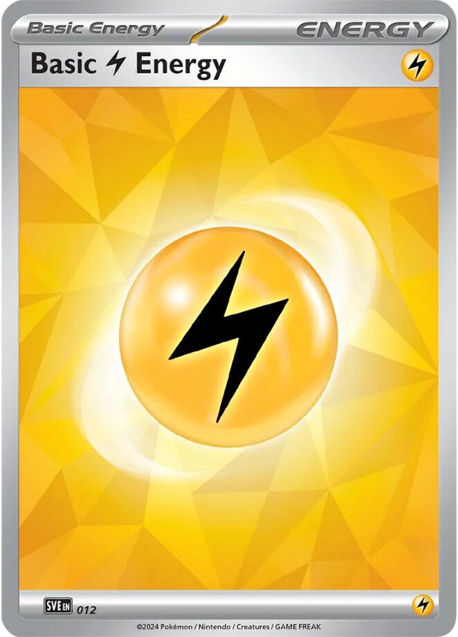 Basic Lightning Energy (012)(Holo) [Scarlet & Violet: Stellar Crown] | Chromatic Games