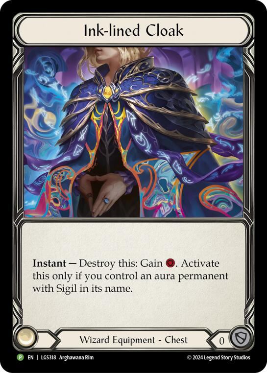 Ink-lined Cloak [LGS318] (Promo)  Rainbow Foil | Chromatic Games