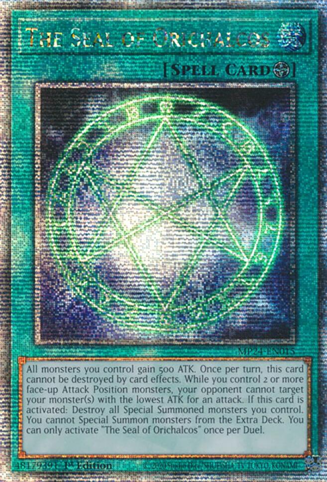 The Seal of Orichalcos [MP24-EN015] Quarter Century Secret Rare | Chromatic Games