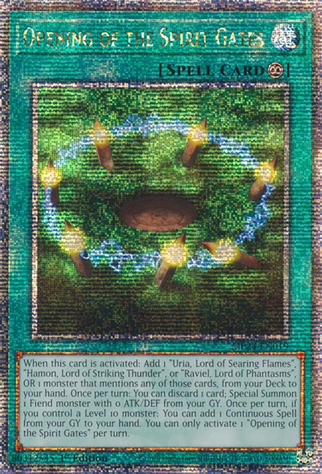 Opening of the Spirit Gates [MP24-EN019] Quarter Century Secret Rare | Chromatic Games