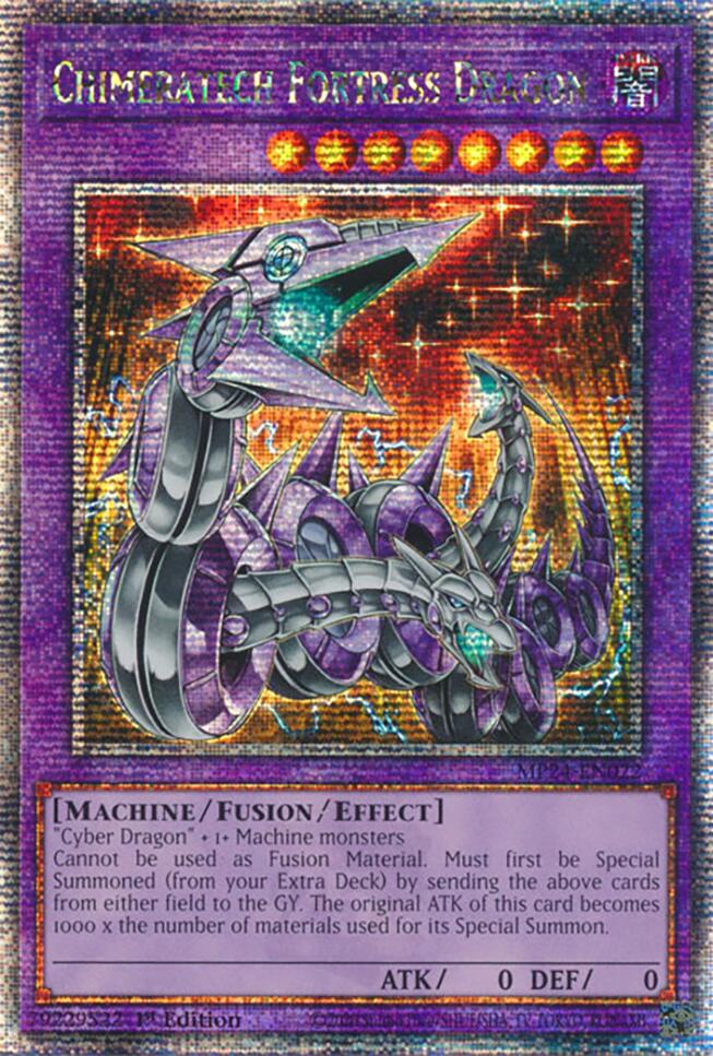 Chimeratech Fortress Dragon [MP24-EN022] Quarter Century Secret Rare | Chromatic Games