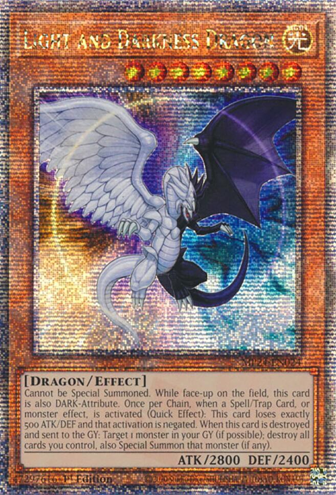 Light and Darkness Dragon [MP24-EN024] Quarter Century Secret Rare | Chromatic Games