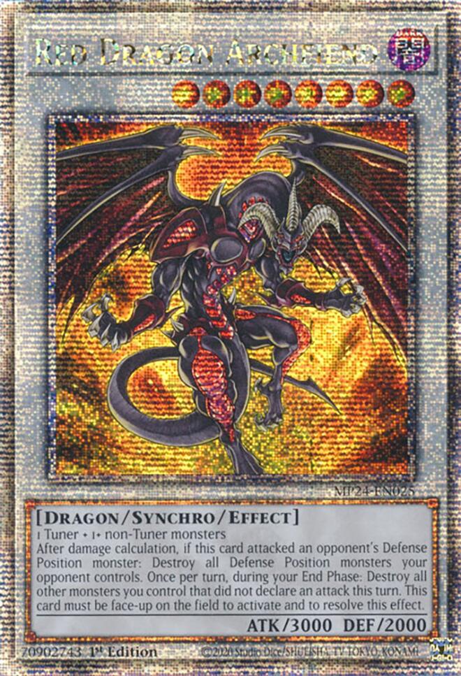 Red Dragon Archfiend [MP24-EN025] Quarter Century Secret Rare | Chromatic Games