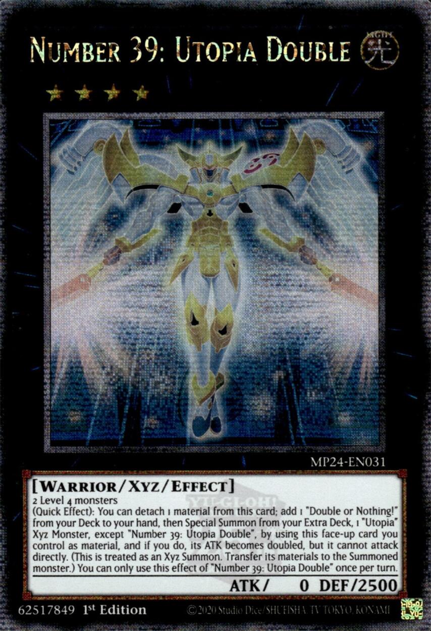 Number 39: Utopia Double [MP24-EN031] Quarter Century Secret Rare | Chromatic Games