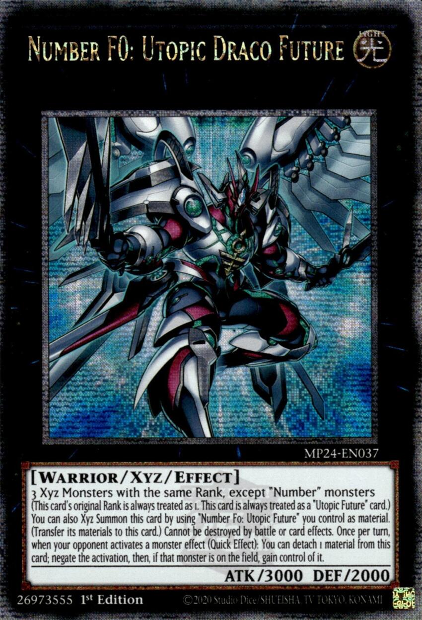 Number F0: Utopic Draco Future [MP24-EN037] Quarter Century Secret Rare | Chromatic Games