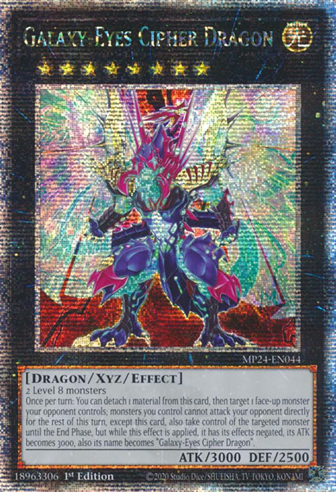 Galaxy-Eyes Cipher Dragon [MP24-EN044] Quarter Century Secret Rare | Chromatic Games