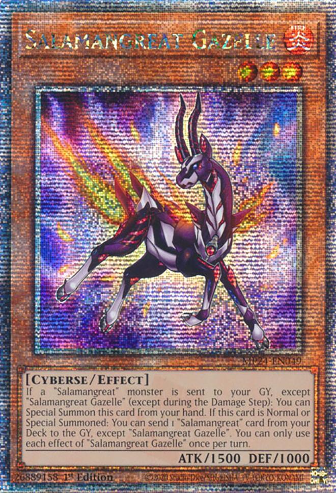 Salamangreat Gazelle [MP24-EN049] Quarter Century Secret Rare | Chromatic Games