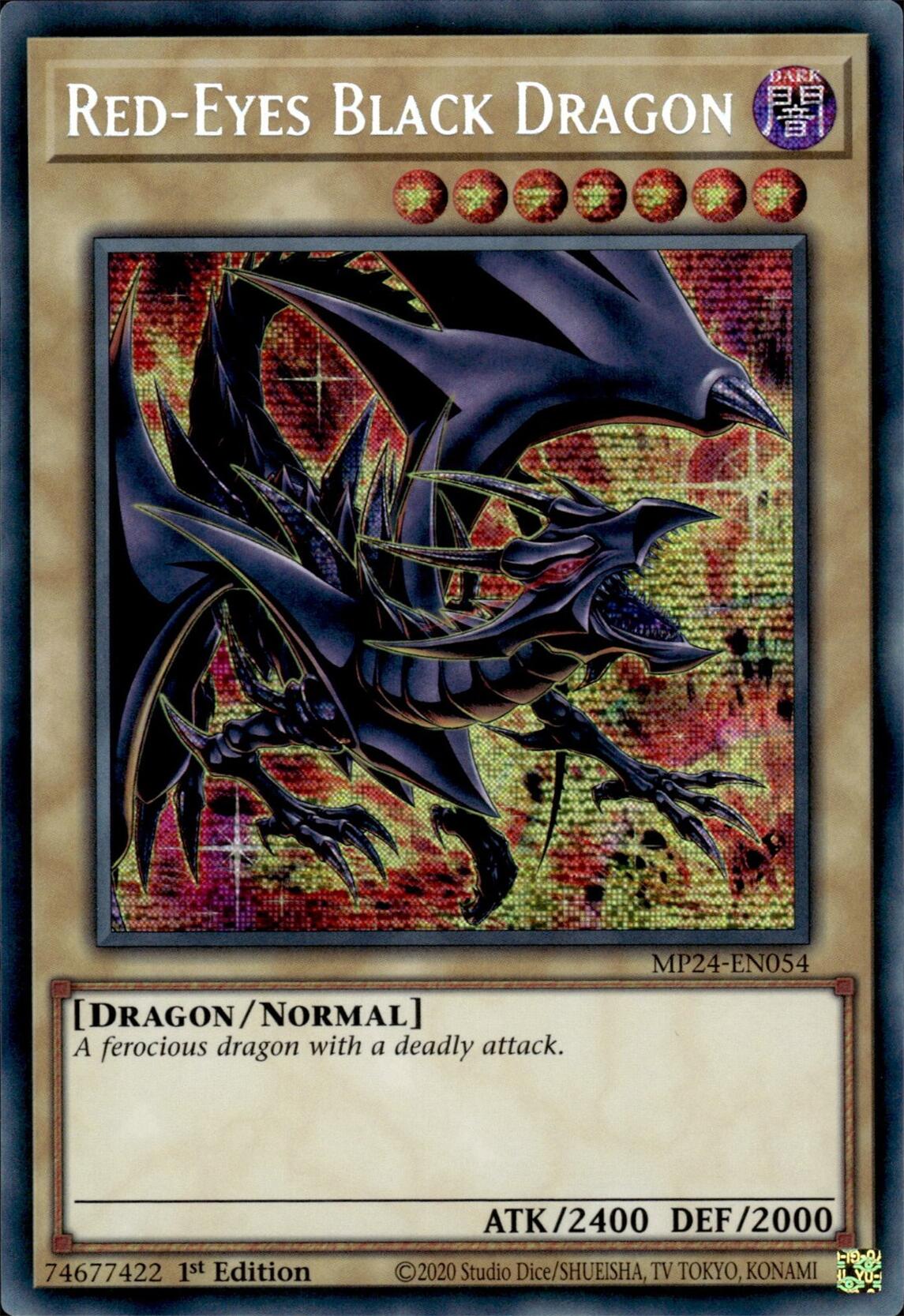 Red-Eyes Black Dragon (Alternate Art) [MP24-EN054] Prismatic Secret Rare | Chromatic Games