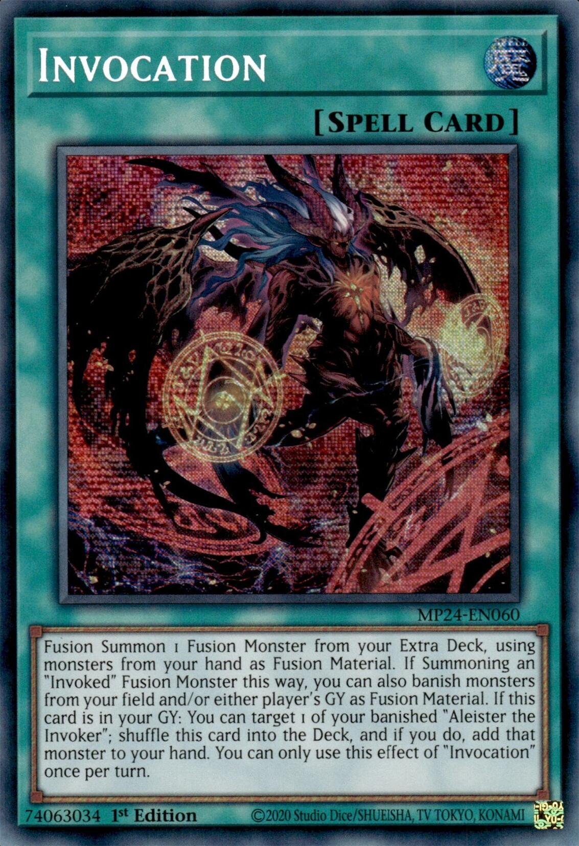 Invocation (Alternate Art) [MP24-EN060] Prismatic Secret Rare | Chromatic Games