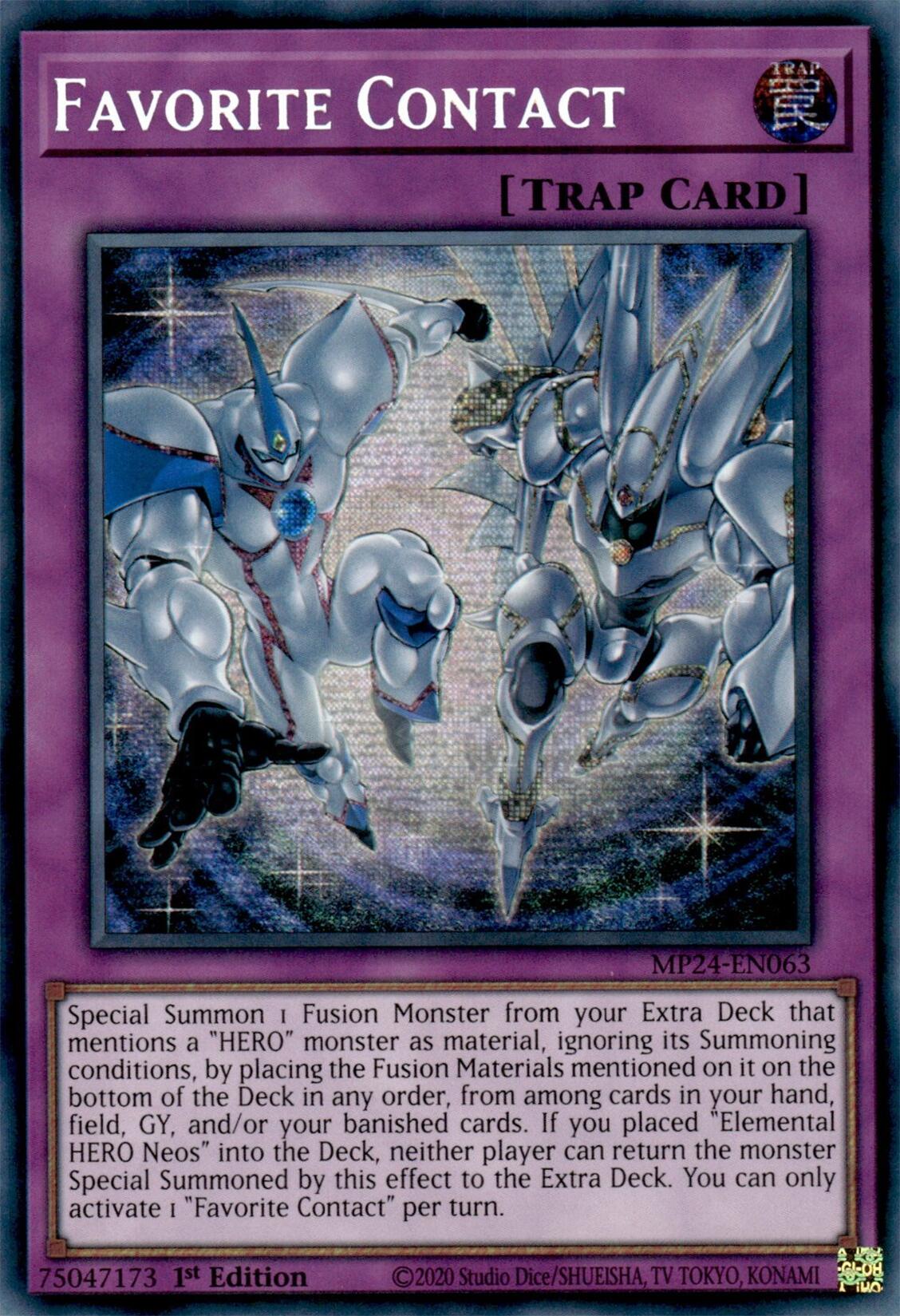 Favorite Contact [MP24-EN063] Prismatic Secret Rare | Chromatic Games