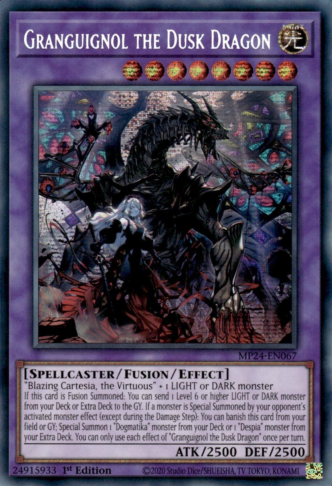 Granguignol the Dusk Dragon [MP24-EN067] Prismatic Secret Rare | Chromatic Games