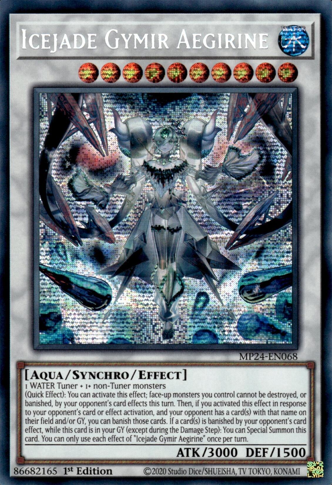 Icejade Gymir Aegirine [MP24-EN068] Prismatic Secret Rare | Chromatic Games