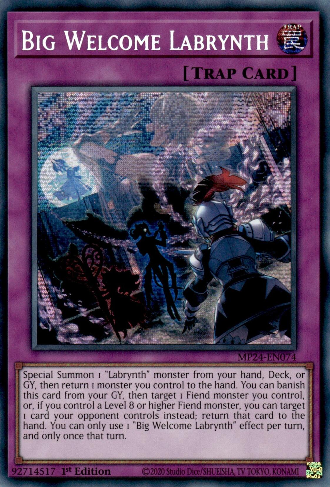 Big Welcome Labrynth [MP24-EN074] Prismatic Secret Rare | Chromatic Games