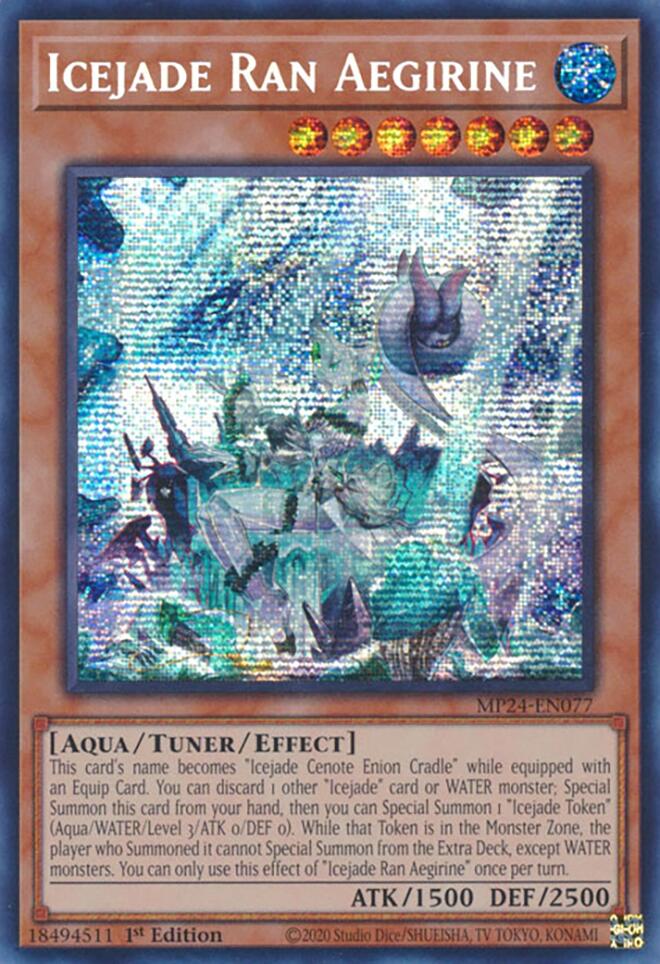 Icejade Ran Aegirine [MP24-EN077] Prismatic Secret Rare | Chromatic Games